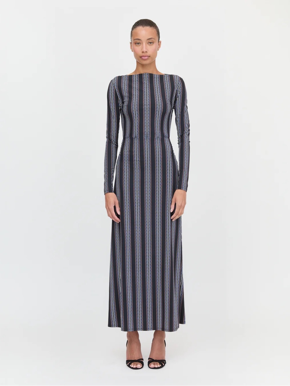 NWT Hill House Selene Dress in Cobalt Medallion Sz L